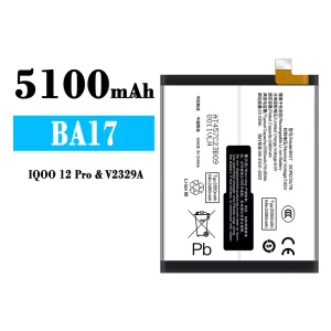 Replacement battery BA17 for IQOO 12 Pro/V2329A