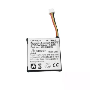 Replacement Bluetooth Headphone battery for Logitech H820e