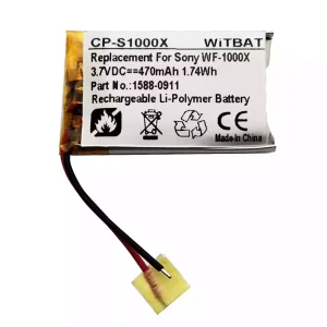 Replacement Bluetooth Headphone battery for Sony WF-1000X,WF-SP700N Charging Case