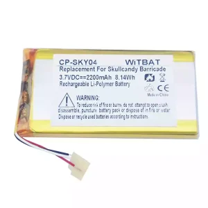Replacement Bluetooth speaker battery for Skullcandy Barricade,S7PCW