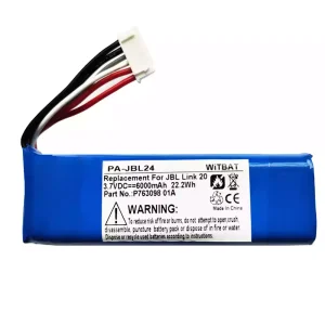 Replacement Bluetooth speaker battery for JBL Link 20,P763098 01A