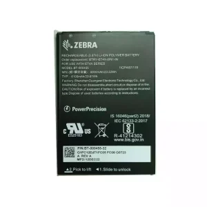 Original battery for ZEBRA BT-000455 BTRY-ET4X-8IN1-IN